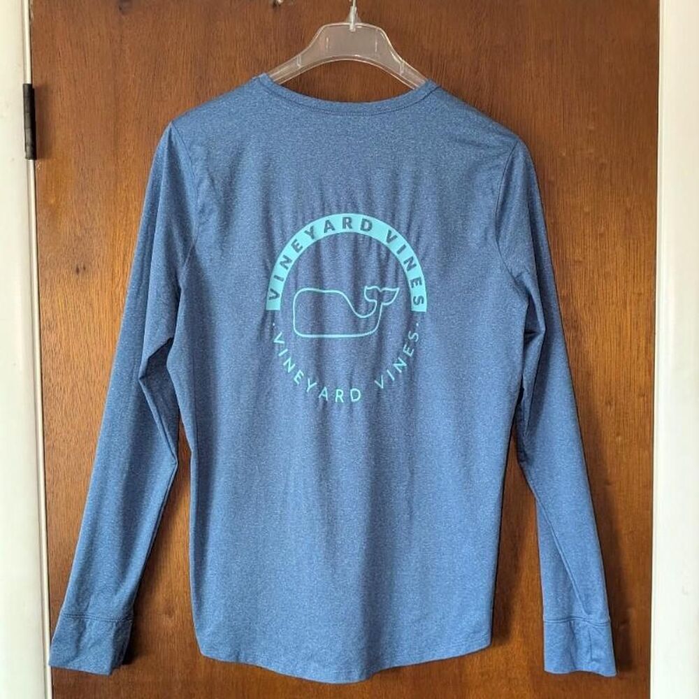 Vineyard Vines Blue Performance Long Sleeve Shirt Men's size XL